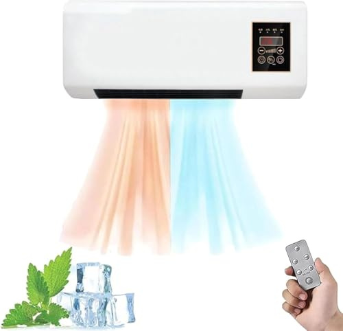 Circulateur D'air Mural Portable Avec Fonctions De Chauffage Et Refroidissement - Unité Télécommande Ultra Silencieuse(B)