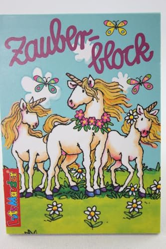1x Zauberblöckchen Einhorn | Unicorn | Elfe | Fee | Zauberblock | Lutz Mauder | A8