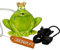 Wasserspeier Frosch grün mit Pumpe