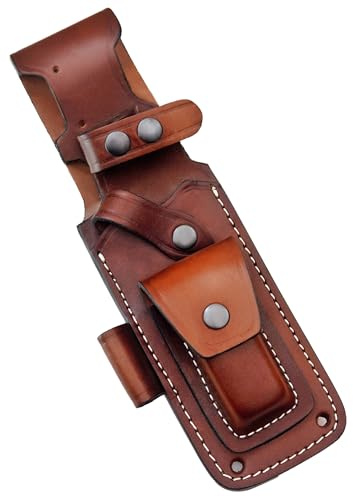 Ottoza Gaines de couteau en cuir pleine fleur pour couteaux à lame fixe, étui de couteau en cuir pour ceinture, étui de couteau en cuir, étui de ceinture de couteau, gaine verticale pour ceinture n°