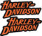 Set mit 2 Seitenaufklebern für Harley Davidson