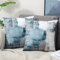 OYIMUA Deko Kissenbezug 45x45 2er Set Samt Kissenbezüge Blau Couch Landhausstil Kissenhülle Aesthetic Dekokissen Kuschelkissen Quadratisch Sofakissen Couchkissen Outdoor Kissen Zierkissen