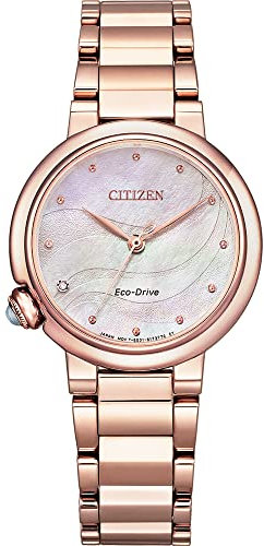 CITIZEN Damen Analog Quarz Uhr mit Edelstahl Armband EM0912-84Y