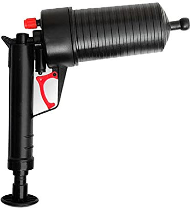 YUMILI Pompe de nettoyage de canalisation, pompe à air de toilette Drain Blaster haute pression Puissant Plunger Pipe Clog Excavatrice Excavatrice Enlève-vis et Nettoyage efficace des tuyaux dans la