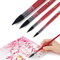 Lightwish Set de pinceaux Aquarelle, 4 pièces Set de pinceaux pour Artistes, Adultes et Amateurs, Pinceau Rond Pointu à Franges pour Aquarelle, Gouache