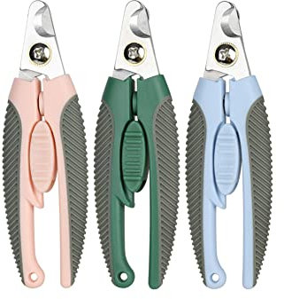 NALEINING Coupe-ongles professionnel pour chat, chien, lapin et cochon d'Inde (3 couleurs grandes)