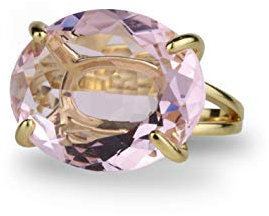 Schmuck Rosenquarz Ringe in 14k Gold - Handgemachte Statement Kristallringe - Heilringe - Geschenke und Modeschmuck für Anlässe - Individuelle Ringgröße und Material