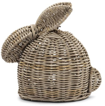 Riviera Maison Osterhasen-Statue Rattan handgeflochtene Figur, Osterdekoration ländlich Osterdekorationen - Rustic Rattan Easter Bunny Statue - (LxBxH) 20x14x17