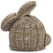Riviera Maison Osterhasen-Statue Rattan handgeflochtene Figur, Osterdekoration ländlich Osterdekorationen - Rustic Rattan Easter Bunny Statue - (LxBxH) 20x14x17