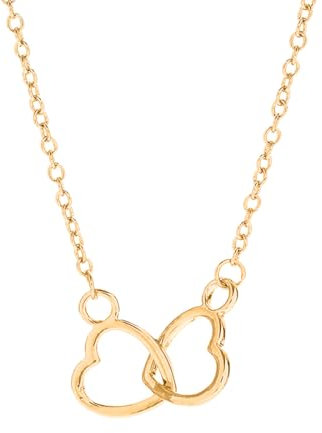 LuLiyLdJ Personalisierte Damenkette, herzförmiger Anhänger, inklusive für Ihre Tochter und Mutter. GeschenkideenGeburtstag, Weihnachten, Muttertag, Valentinsta (b)
