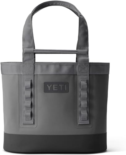 YETI Camino 35 Carryall Tote Bag with Interior Dividers, Storm Grey | All-Purpose Waterproof Bag for Camping or Beach, Keeps Gear Dry, Stays Upright to Prevent Spills