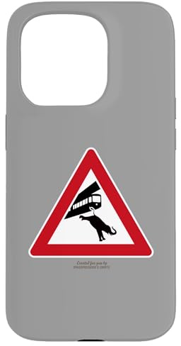 Hülle für iPhone 15 Pro Elefant Tuffi fällt aus Schwebebahn Verkehrsschild Wuppertal