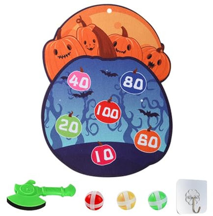 Adhesive Balls Targeting Toy: Throw Adhesive Balls Board Halloween Game For Family Fun, Perfect For Classroom And Bedroom Entertainment Halloween Game With Adhesive Balls: Fun Throw Targeting Toy For