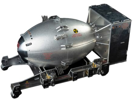 Funwetrike 3D-Metall-Puzzle-Modell, WWII Fat Man Bomb, 3D-Metall-Puzzle, Montagesets, Heimdekoration, kreatives Geschenk (140 Teile)
