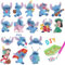 5D Diamond Painting Aufkleber Kits, 16 Stück Diamand Painting Kinder, Cartoon Diamond Painting Mosaik Aufkleber, Diamant Malerei Aufkleber, DIY Diamant Bastelset, Geschenke für Jungen und Mädchen