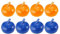 Qianly 8 Teiliges Tabletop Curling Spiel, Curling Brettspiel, Lernspielzeug, Tabletop Curling Pucks, Mini Tabletop Spiele für Freunde, Kinder, Erwachsene, FA