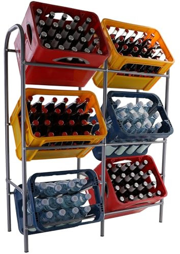 6 Kisten Kastenständer Kistenständer Kastenregal Kistenregal Getränkekisten