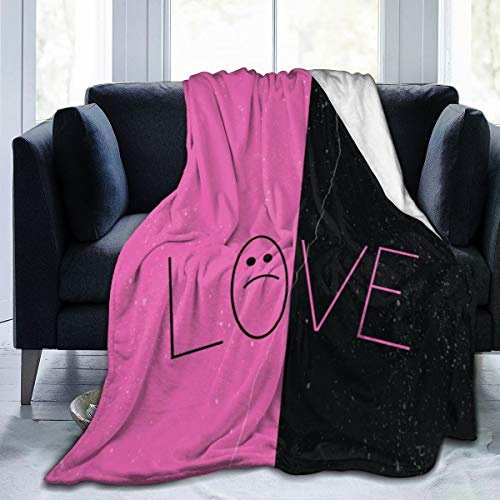 ATOurDealss Lil-Peep Merch modische ultraweiche Micro-Fleece-Decke, Flanell-Fleece-Überwurf, superweiche Überwurfdecke für Bett, Couch, Sofa