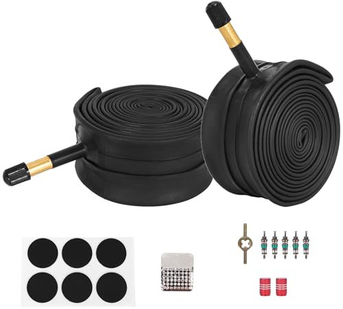 29 Zoll Fahrradschlauch AV48mm Schrader Ventil, 29'' Fahrradschlauch für 29x1.75/1.95/2.10/2.125 Fahrradschläuche, Butyl Gummi Schlauch für Mountain und Trail, Cruiser, MTB, Enduro, City Bikes