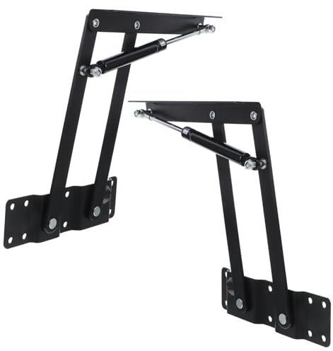 Uonlytech Lot De 2 Vérins À Pour Table Basse Hauteur Réglable Charnières Robustes Pour Meubles De Bureau Et De Maison