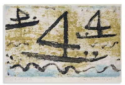 Maler-Poster Paul Klee, Segeln, drei Vierer, Wandkunst, Bild, Malerei, Poster, Poster, Kunstwerke, Raumdekoration, 30 x 45 cm