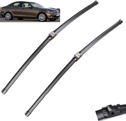 AlbaEUC Vordere Scheibenwischer Für Mercedes Benz C Class W204 2009-2012，Flache Premium Wischerblätter Wischerblätter Set für Frontscheibe