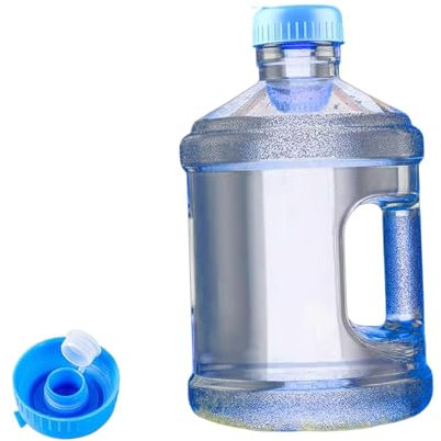 perfk Water Dispenser Water Bottle Water Tank Round with Handlebar Bottles Water Bucket for Car Wash Kitchen Household, 3L