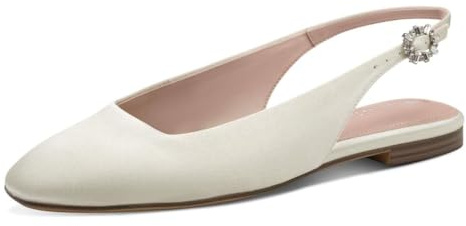 Tamaris Damen Slings Textil, weiß, 40 EU