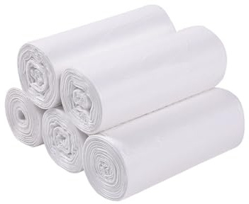 Sac poubelle résistant aux fuites, petit sac poubelle parfumé, épais, pour salle de bain, cuisine, petite poubelle transparente Tja713 (White, 40X50cm)