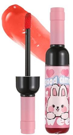 Hitburu Wein Lippenstift - Glänzender Lipgloss | Wein Flüssiger Lippenstain Finish Lang Anhaltend Wasserdicht Für Party Date Treffen