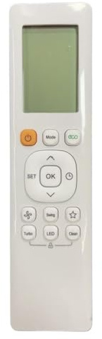 XINFUTE RG10A5(B)/BGEF Kompatibel mit Midea LCD Klimaanlage Fernbedienung RG10A4(D) BGEF