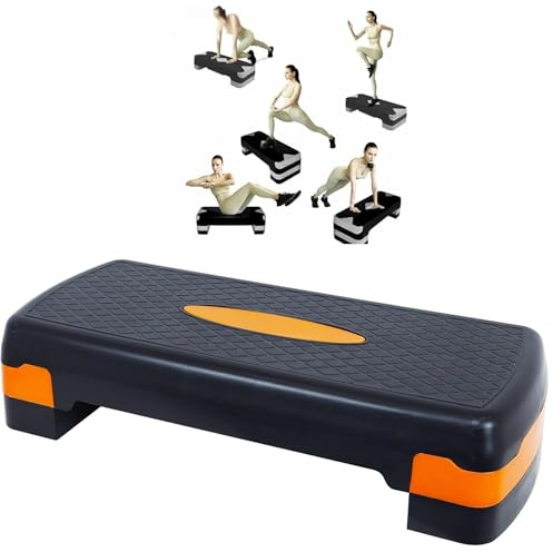 Steppbrett Fitness Aerobic Stepper Höhenverstellbar Step Bench Mit Stufen. Rutschfestes Trainingsgerät Für Büro Und Zuhause. Trainingsgeräte Für Zuhause
