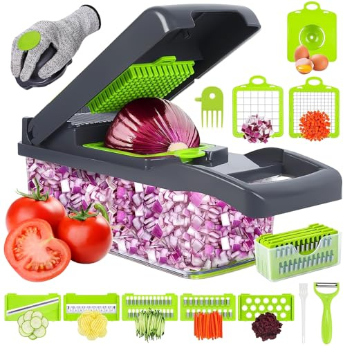 Swetfela Vegetable Chopper, 18-in-1 Mandoline Slicer