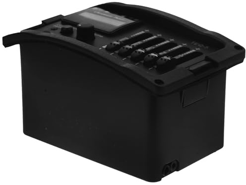 Toyvian Pickup -5 per Chitarra Acustica con Preamplificatore a 5 Bande, Controllo, Materiale Plastica e Metallo, Colore Nero, per Amplificare Acustiche