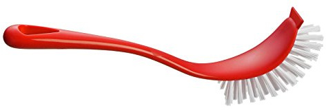 haug bürsten - Rondo Spülbürste - Farbe: Rot - Maße: 26,5 x 5 x 8,5 cm - Form: Oval - Material: Nylon 6,6 - Made in Germany