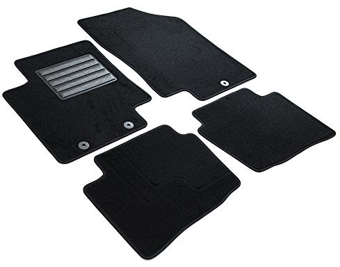 MDM SP-1406 Fußmatten Velours Autoteppich passend für Hyundai i20 09.2012>11.2014, black
