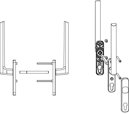 MACO HS Griffgarnitur 12, PZ innen/außen, TS 79-110 mm, silber (103826)