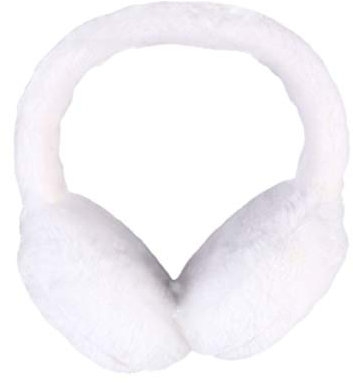 Supvox Weiche Ohrenschützer Plüsch im Freien Winter Wärmer Ohrenschützer Ohrenwärmer Stirnband für Mädchen Frauen (Weiß)