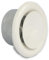 Bouche de soufflage metallique blanche Ø80mm