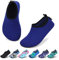 SAGUARO Kinder Badeschuhe Jungen Aquaschuhe Mädchen Schnell Trocknend Strandschuhe Atmungsaktiv Wasserschuhe Surf Yoga Neoprenschuhe,Hellblau,Gr.20/21 EU