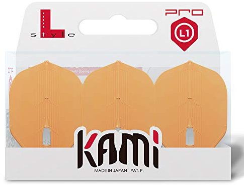 Lstyle dart flights: l1 pro kami standardform ? ultra flexibel ? f?r soft-dartpfeile und stahlspitzen ? neon orange