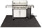 Floordirekt BBQ-Matte Dalton - Grillschutzmatte für Terrasse, Balkon & Garten - Bodenschutzmatte Grillunterlage Grillmatte - Feuerfester Grilluntergrund (100 x 120 cm, Anthrazit)