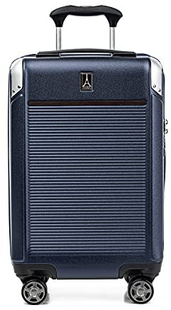 Travelpro Platinum Elite TSA Lock Hard Shell Case with Swivel Wheels, Polycarbonate Suitcase, Pure Navy Blue, Carry-on 21-Inch, Platinum Elite Hard Case with Swivel Wheels, TSA Lock, Hard Shell