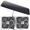 AntPay Kit de ventilateur à panneau solaire 10 W résistant aux intempéries avec câble de 3,5 m pour extérieur, petits poulaillers, serres, abris de jardin, maisons pour animaux domestiques,