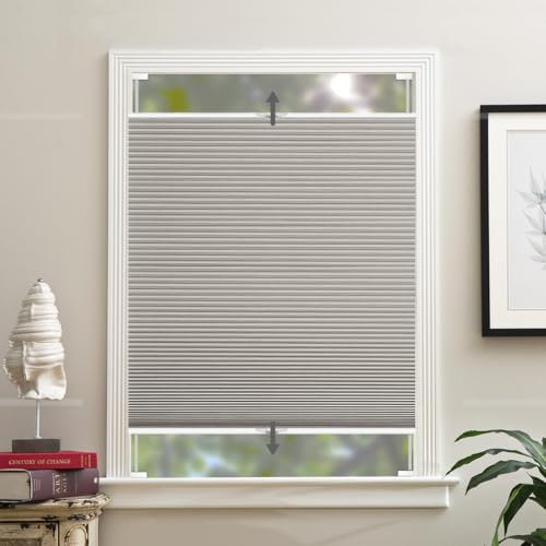 Flamax Verdunkelung oben unten unten nach oben zelluläre Farbtöne, oben unten unten nach oben, oben unten Jalousien, oben unten Schatten, Wabenrollos Daunen-Schattierungen