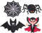 i-Patch - Patches - 0289 - Fledermaus - Vampir - Flughund - Flattertier - Harry - Zauberer - Spinne - Spinnennetz - Applikation - Aufbügler - Flicken - Aufnäher - Sticker - Badges - Bügelbild - Jungen