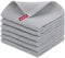 Moosfor Geschirrtücher 100% Baumwolle, 6er Set 30 x 30 cm, Weiche Geschirrhandtücher Küchenhandtücher Saugfähig Küchentücher Dicke Premium Geschirrtuch Spüllappen Putzlappen, Hellgrau