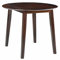 ZEYUAN Klappbarer Esstisch, Esszimmertisch, Dining Tables, Kitchen Table, Küchentisch, Restauranttisch, Rund MDF Braun