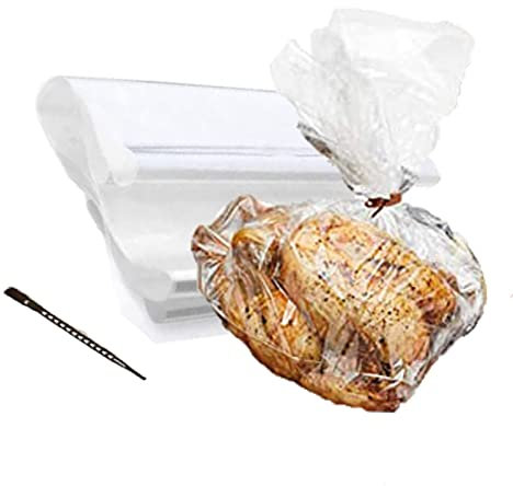 VOLWCO Jumbo Turkey Roasting Bags Oven Microwave Cooking Bags Extra Large Self Basting Oven Bags, Flavour Seal Roasting Bags Perfect Cooking Bags for Roasting Chicken Fish Meat Turkey and Vegetables
