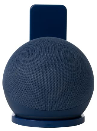 shinar Wandhalterung für Dot 4. Generation- Platzsparend,Halterung Zubehör für Dot 4 Ständer mit integriertem Kabelmanagement, Keine Schrauben notwendig (Tiefseeblau, 1-Pack)